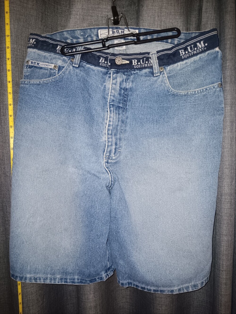 BUM Equipment Light Blue Denim Jean Shorts
